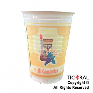 VASO COMUNION AMARILLO X 10